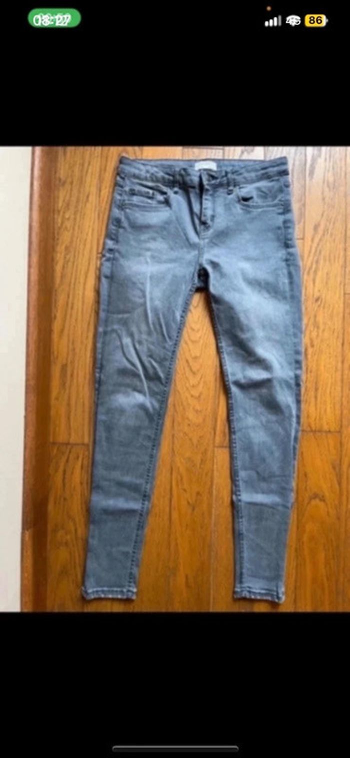 Sublime jean Zara skinny noir gris - photo numéro 3