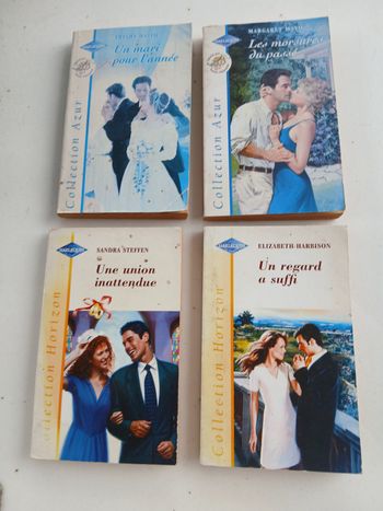 Lot de 4 libres poches harlequin