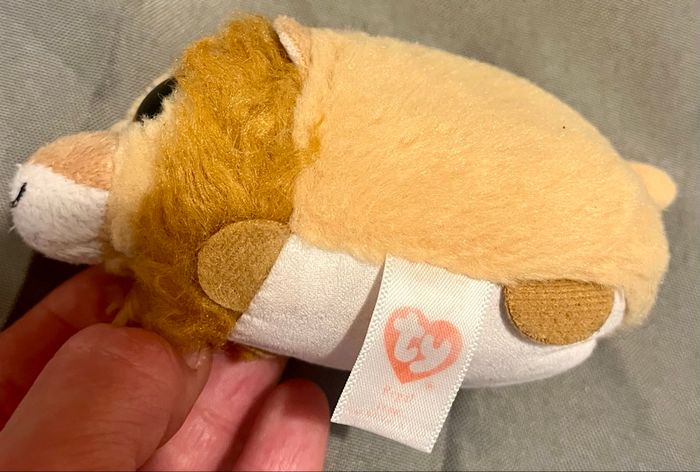 Lion en peluche TY format boule - Très bon état - photo numéro 2