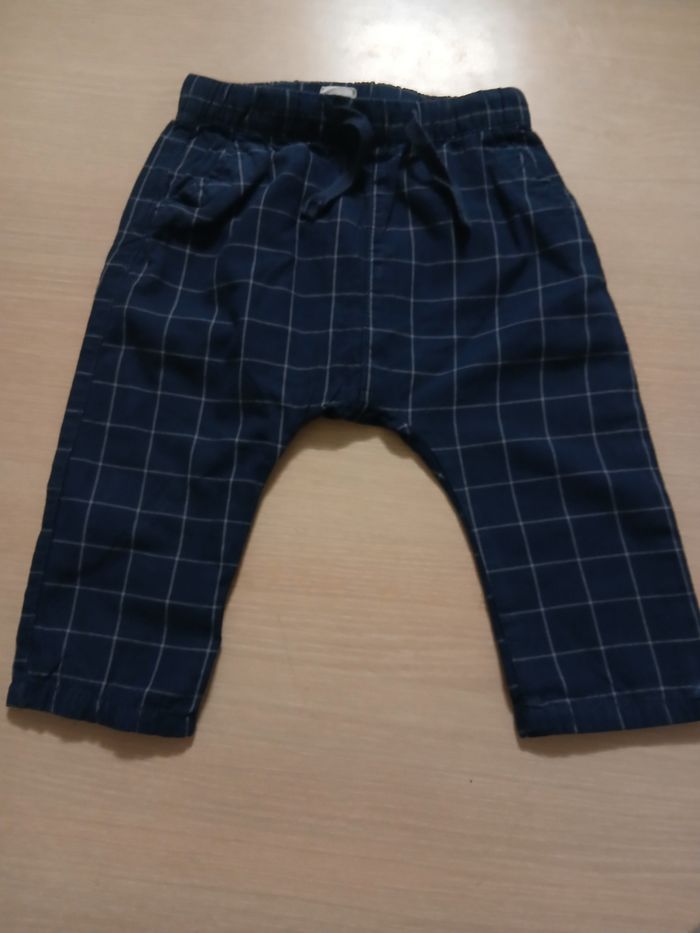 Pantalon sarouelle garcon a carreau taille 6 mois - photo numéro 5