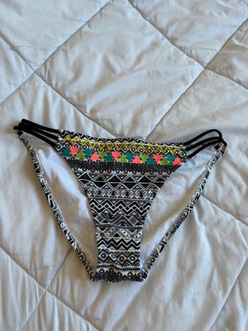 Bas de maillot de bain Penti motif géométrique multicolore taille L/40 neuf avec étiquette