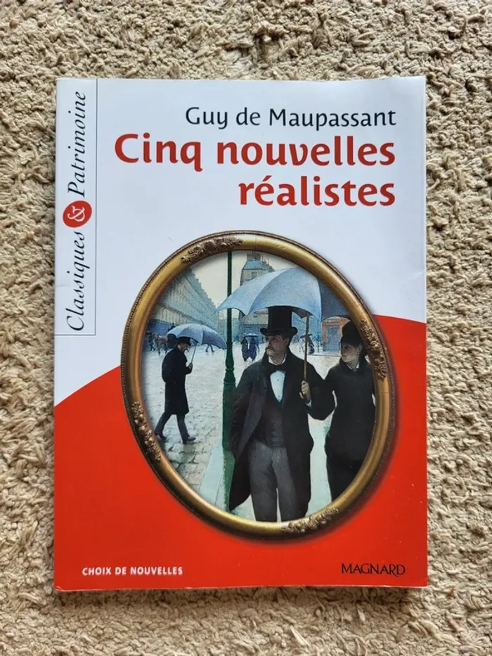 Livre "Cinq nouvelles réalistes" de Guy de Maupassant - Classique & Patrimoine