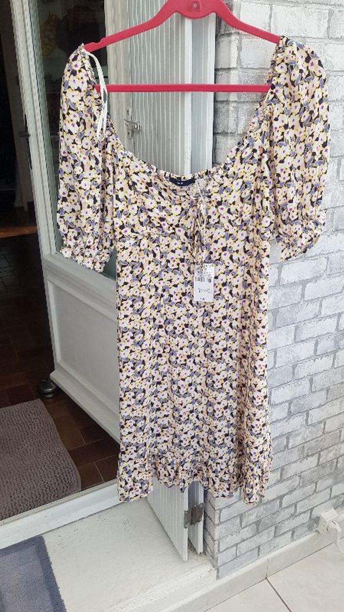 robe longue multicolore