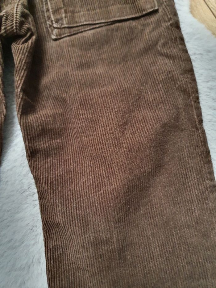 Pantalon en velours côtelé marron La Redoute 3 ans - photo numéro 6