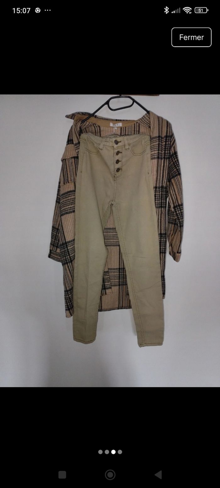 Ensemble fille jean jennyfer 32 veste 12 ans - photo numéro 3