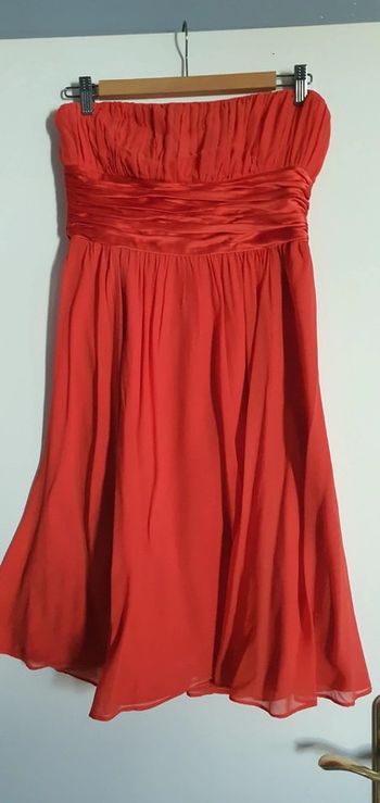 Robe bustier 123 corail