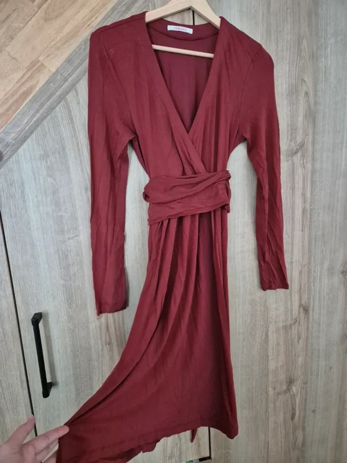 Robe longue bordeau - photo numéro 2