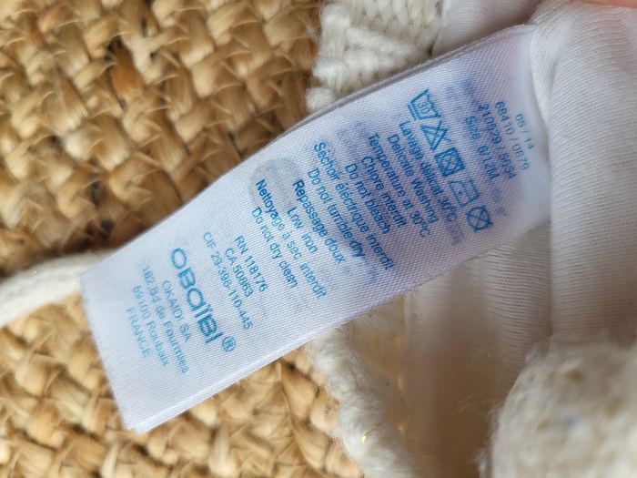 🧸Lot de 3 bonnets taille 47 grain de blé, 6/12 mois obaibi et 43 kiabi - photo numéro 7