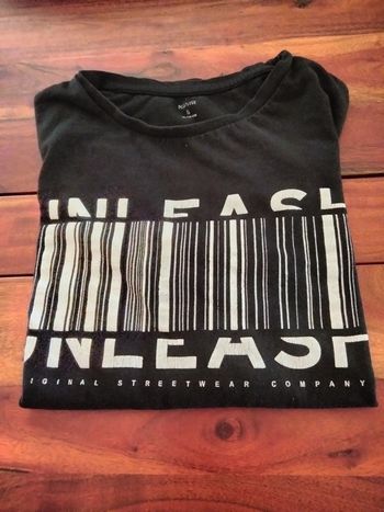 T-shirt manches longues uni noir en 16 ans Kiabi