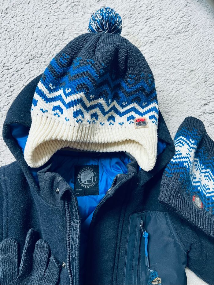 Ensemble manteau + bonnet + tour de cou + gants - photo numéro 2