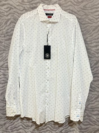 Roy Robson - Chemise à motifs, Blanche, taille XL