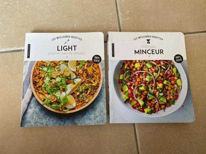 Lot 2 livres recettes light et minceur - photo numéro 1
