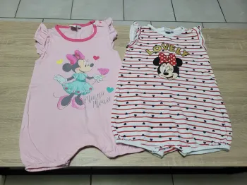 Lot de 2 barboteuses fille en 18 mois