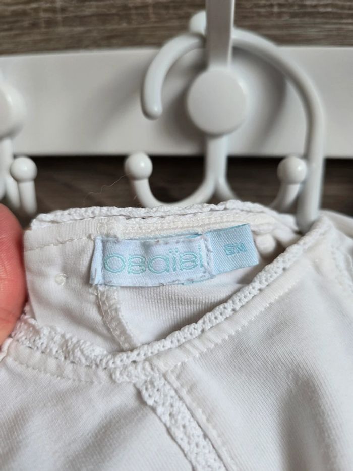 Vêtement Bébé Fille - T-shirt ML - Obaibi - 6 mois - photo numéro 4