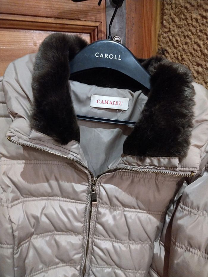 Doudoune femme beige en 38 - photo numéro 2