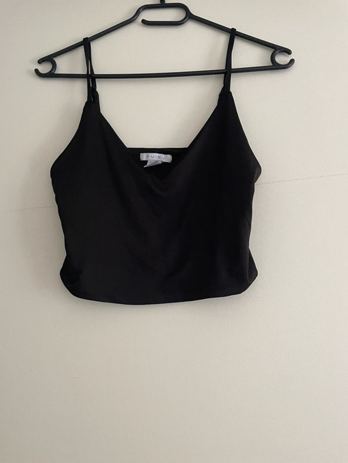 Crop top noir