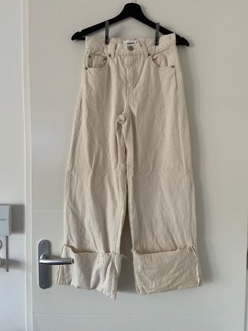 Jean large Pull & Bear écru taille 32