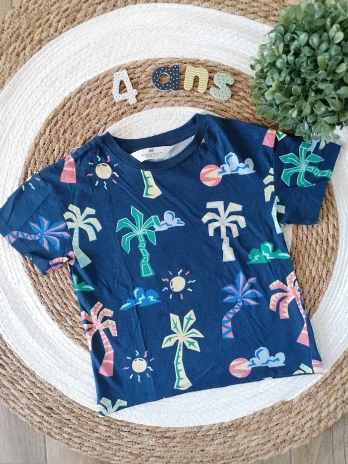 Tee-shirt manches courtes à motifs - H&M - 98/104