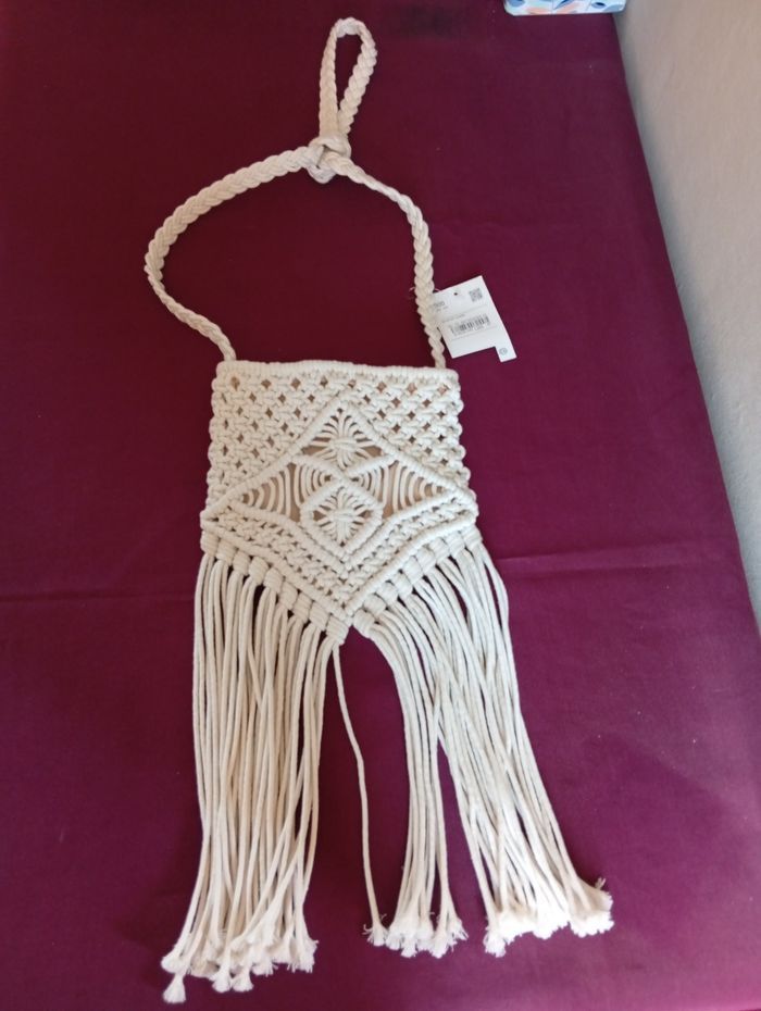 Sac à bandoulière en macramé neuf