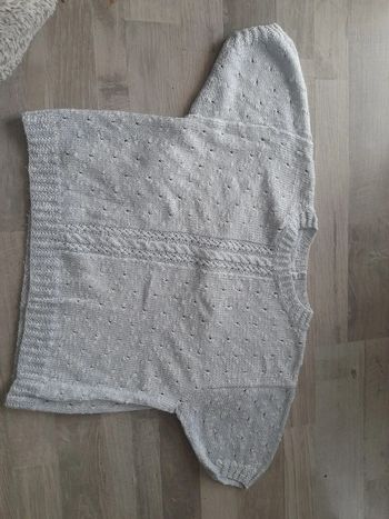 Pull gris clair 8 ans
