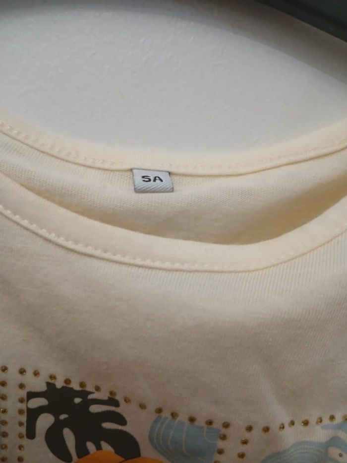 Lot de t shirt courte manche 5 ans fille - photo numéro 2