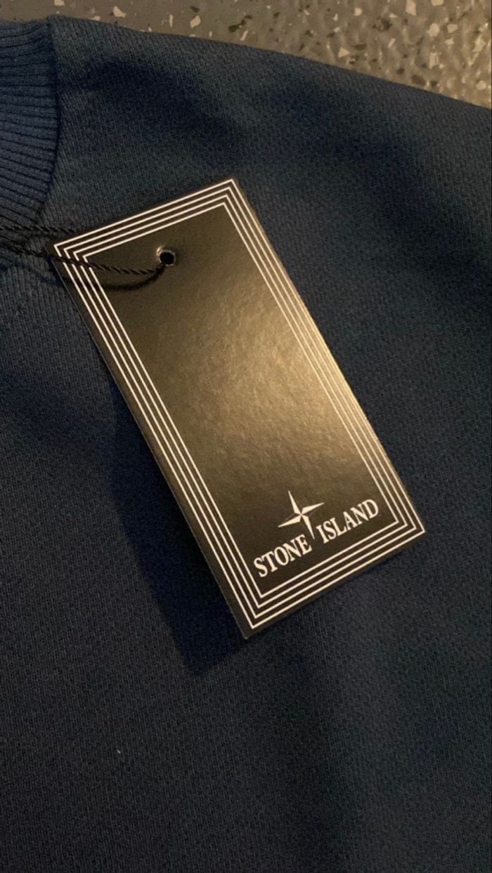 Sweat-shirt Stone Island Bleu Marine - photo numéro 3