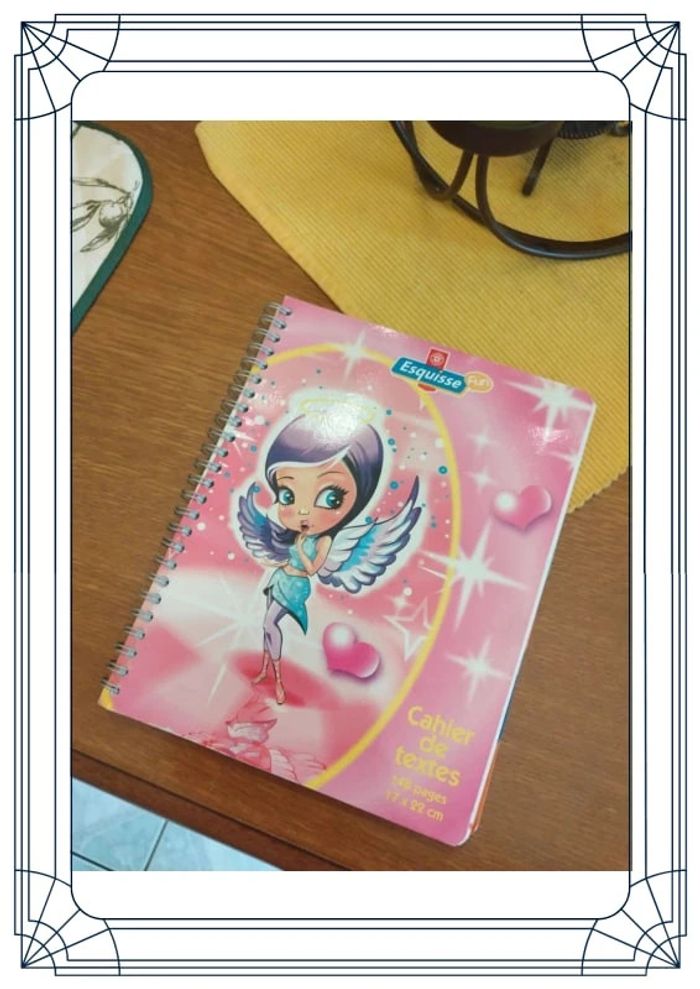 Agenda carnet école 17 x 22 cm fille fée neuf - photo numéro 4