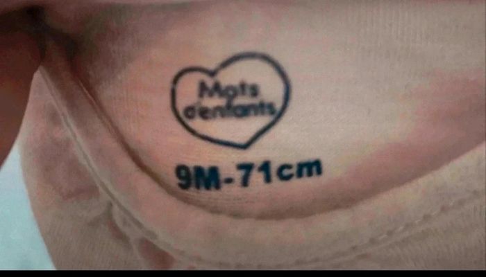 T shirt bébé fille mots d enfants 9 mois - photo numéro 3