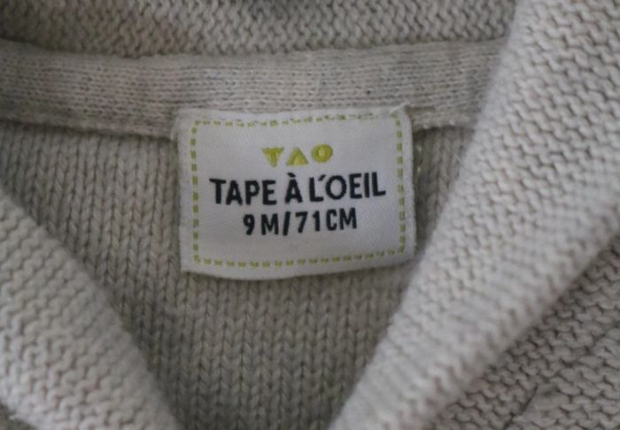 Ensemble haut Vertbaudet et chemise/pantalon/gilet Tape à l'oeil 9 mois - photo numéro 17