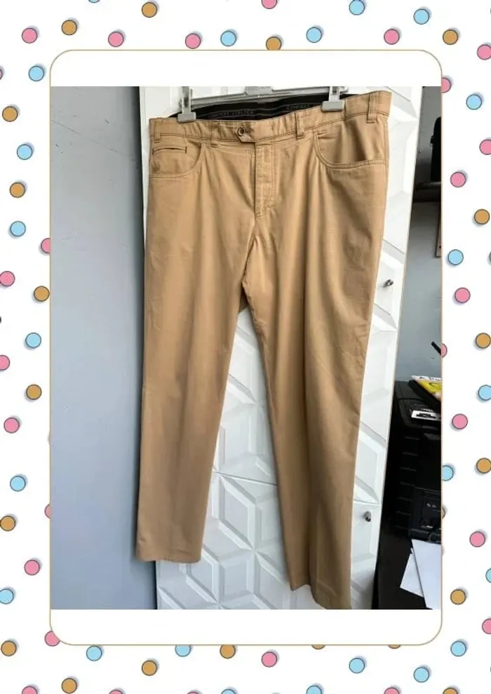 Pantalon Maneven beige taille 52 - photo numéro 3