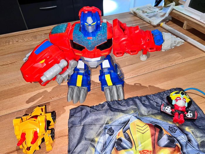 Lot de robots transformers avec sac de rangement - photo numéro 4
