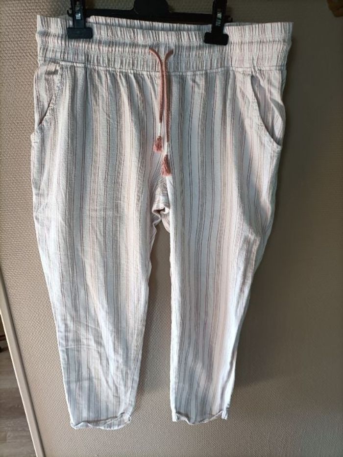 Pantalon pyjama rayé / pour rester chez soi