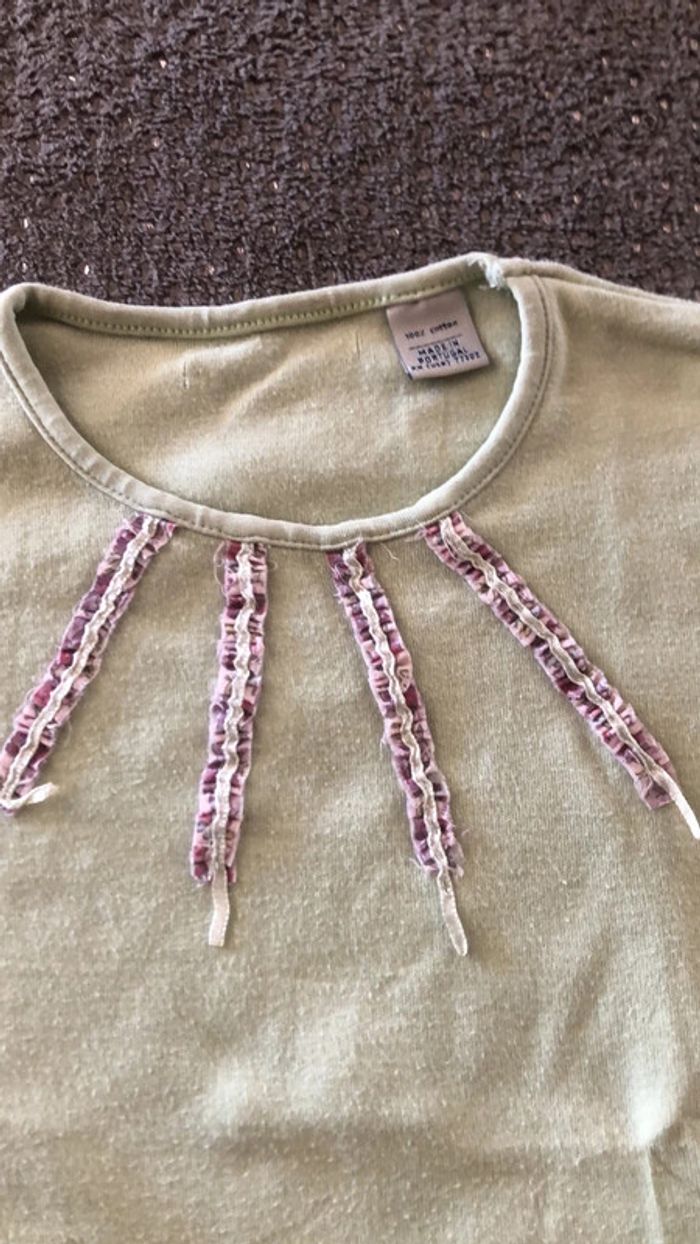 T-shirt manches longues Inditex fille 5-6 ans - photo numéro 2