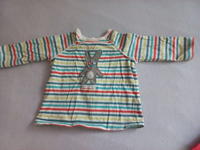 Lot de 6 tee-shirts manches longues 9 mois - photo numéro 7