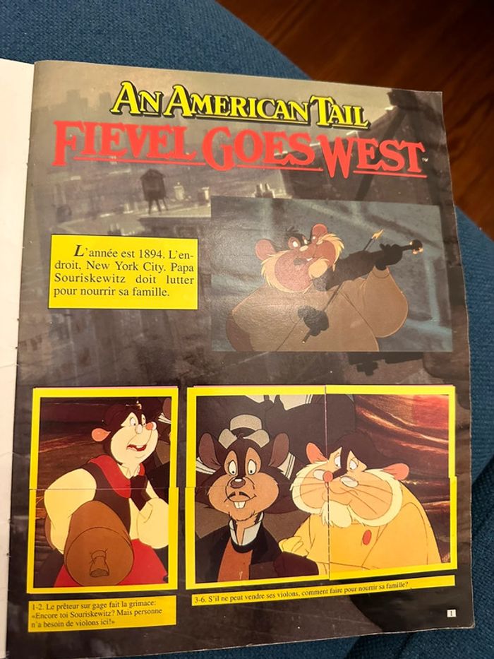 Album Panini complet souris Fievel au Far West American Tail goes west stickers Euroflash - photo numéro 6