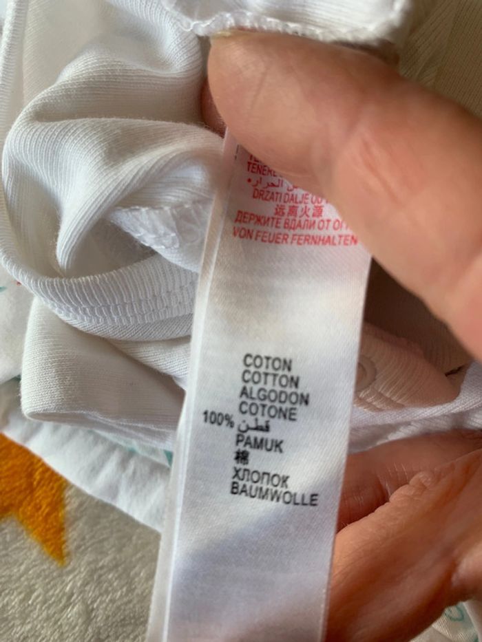 Ensemble 💯 coton Sergent Major 9 Mois Rouge et Blanc - photo numéro 7