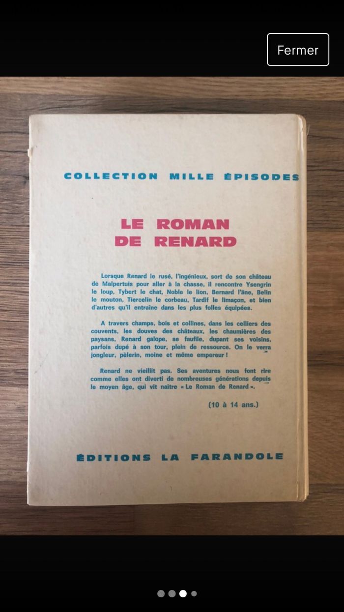 Livre classique jeunesse « Le Roman de Renard » - photo numéro 3