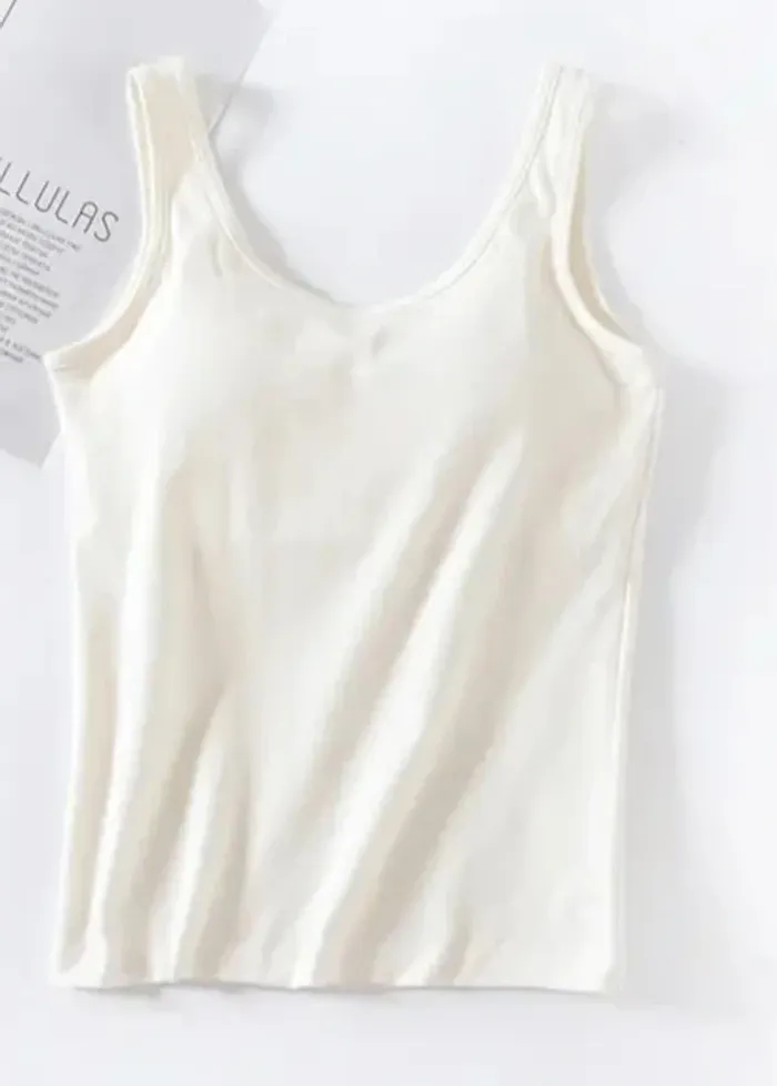 Débardeur coton avec brassière integrée - photo numéro 2