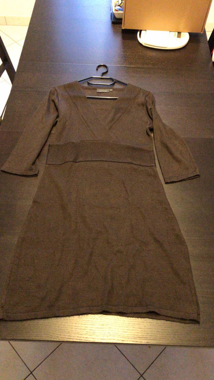 Robe laine marron