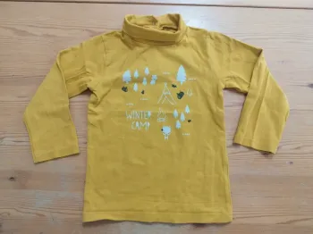 Sous-pull jaune moutarde