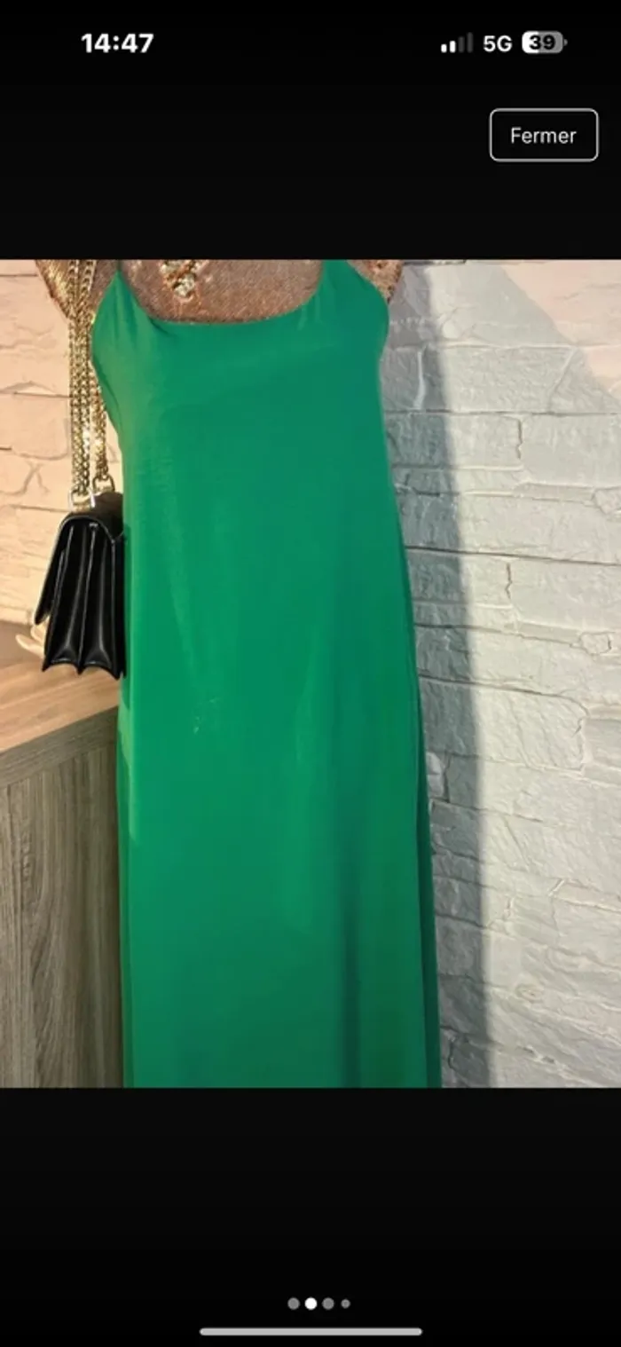 Robe neuve taille unique verte - photo numéro 2