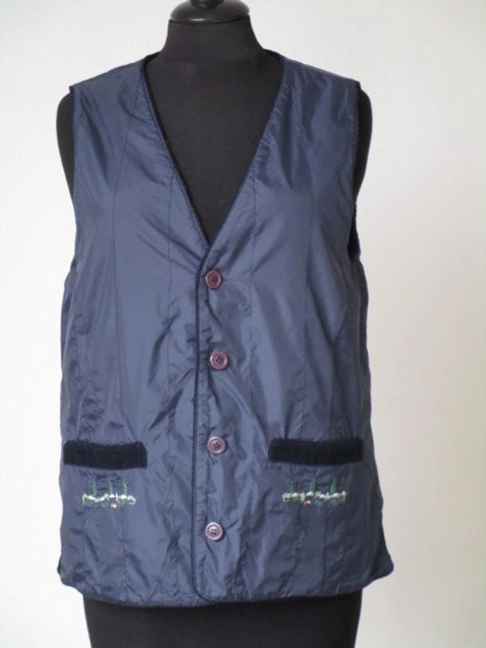 Gilet sm vintage marine 36/38 TBE - photo numéro 7