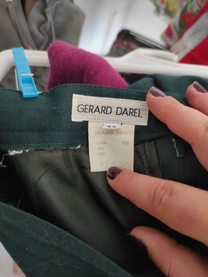 Costume Gérard Darel ex aequo vert sapin veste blaser et jupe vintage - photo numéro 10