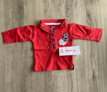 Polo rouge bébé