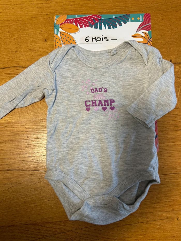 Lot de bodies ML fille - 10 pièces - 6 mois - photo numéro 11