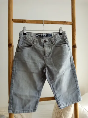 Short bermuda en jean gris Creeks 12 ans