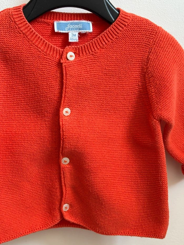 Gilet Jacadi corail 3 mois - photo numéro 3