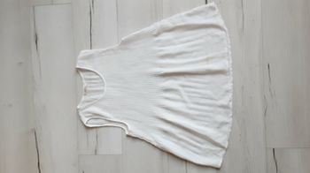 Vêtement femme haut top tunique large blanche Camaïeu taille 36