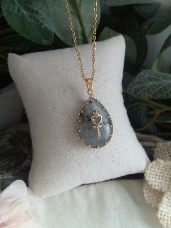Collier Labradorite, pierre naturelle de protection