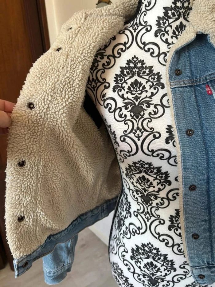 Veste en jeans bleu délavé femme taille S - photo numéro 8